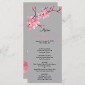 Cherry Blossom Wedding Menu (Voorkant / Achterkant)