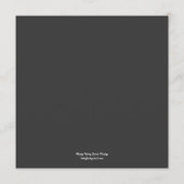 Cherry Blossom Wedding Menu Card (Achterkant)