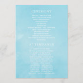 Cherry Blossom Wedding Programma (Achterkant)