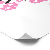 Cherry Blossom Wedding Souvenirs Gifts Giveaways Poster (Hoek)