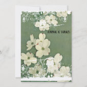 Cherry Blossom Wedding Uitnodiging (Achterkant)