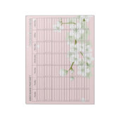 Cherry Blossom Weekly Appointment Schedule Notitieblok (Gedraaid)