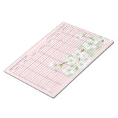 Cherry Blossom Weekly Appointment Schedule Notitieblok (Schuin)