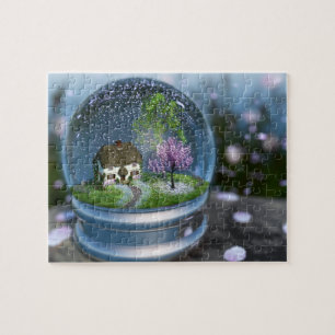 Cherry Blossom Wereldbol Puzzle Legpuzzel