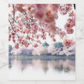 Cherry Blossom Wijn Etiket (Enkel label)