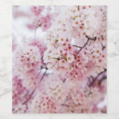 Cherry Blossom Wijn Etiket (Enkel label)