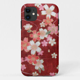 CHERRY BLOSSOM WISP - KIMONO PRINT COLLECTIE iPhone 11 HOESJE