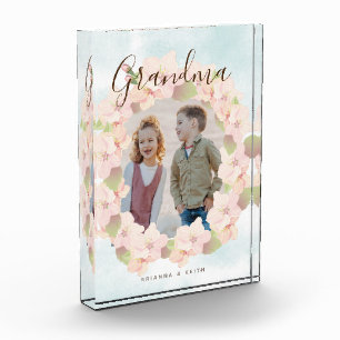 Cherry Blossom Wreath Grandma Pink Fotoblokken