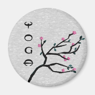 Cherry Blossom - Yoga Magnets Magneet