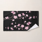 Cherry Blossom - zwart Bad Handdoek (Handdoek)