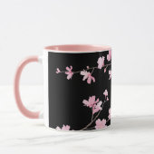 Cherry Blossom - zwart Mok (Links)