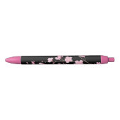 Cherry Blossom - zwart Zwarte Inkt Pen (Voorkant)