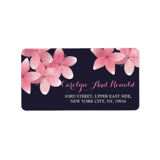 Cherry    BlossomAddress Label (Voorkant)