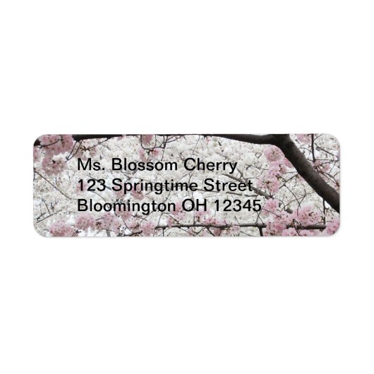 Cherry Blossoms 10 Label (Voorkant)