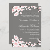 CHERRY BLOSSOMS | AFBEELDINGSINVITATIE KAART (Voorkant / Achterkant)