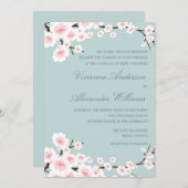 CHERRY BLOSSOMS | AFBEELDINGSINVITATIE KAART (Voorkant / Achterkant)