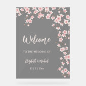 Cherry Blossoms Blush Pink Black Wedding (Recto)