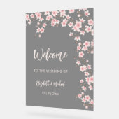 Cherry Blossoms Blush Pink Black Wedding (Angle)