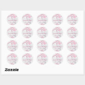 Cherry Blossoms Butterfly's meer Liefde Ronde Sticker (Vel)