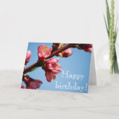 Cherry Blossoms Carte de Bénédiction Anniversaire (Devant)