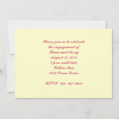 Cherry Blossoms Engagement Invitation Kaart (Achterkant)