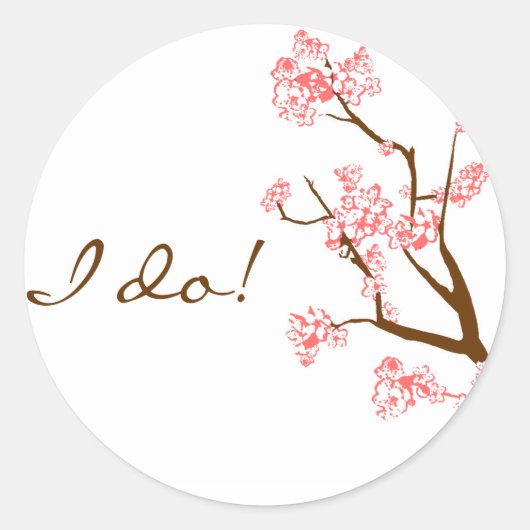 Cherry Blossoms Envelope Seal Stickers (Voorkant)