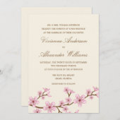 CHERRY BLOSSOMS | FAIRE-PART DE MARIAGE (Devant / Derrière)