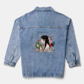 Cherry Blossoms Fairy Dragon Vriendschap Denim Jacket (Achterkant)