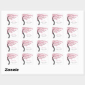 Cherry Blossoms Favor Sticker (Vel)