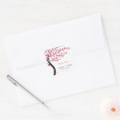 Cherry Blossoms Favor Sticker (Envelop)