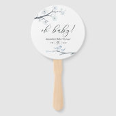 Cherry Blossoms Floral Baby shower Handwaaier (Voorkant)