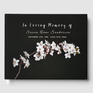 Cherry Blossoms Funeral Memorial Livre d'or