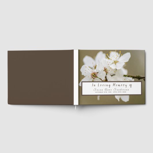 Cherry Blossoms Funeral Memorial Livre d'or (Complet)