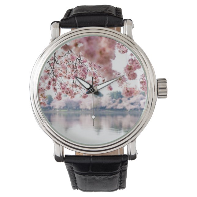 Cherry Blossoms Horloge (Voorkant)