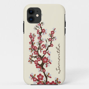 Cherry Blossoms iPhone 5 Coque-Mate Coque (rouge)