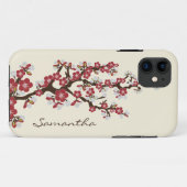 Cherry Blossoms iPhone 5 Coque-Mate Coque (rouge) (Dos (Horizontal))