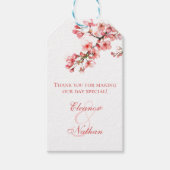 Cherry Blossoms lente bruiloft Cadeaulabel (Voorkant)
