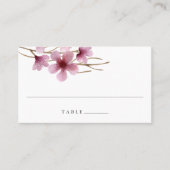 Cherry Blossoms Mariage Escort Place Cartes (Devant)