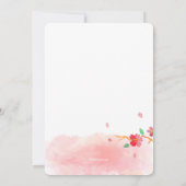 Cherry Blossoms Memorial Service Invitation (Dos)