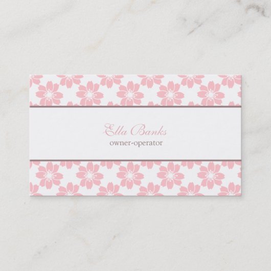 Cherry Blossoms Motif Carte de visite (Devant)