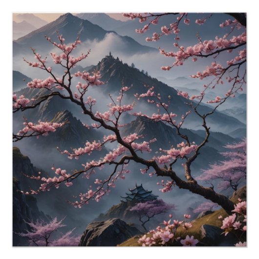 cherry blossoms perfect poster (Voorkant)