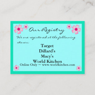 CHERRY BLOSSOMS Registry/RSVP Kaarten