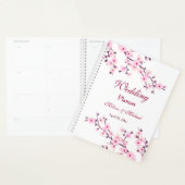Cherry Blossoms rose blanc Ajouter des noms Mariag (Devant avec enveloppe)