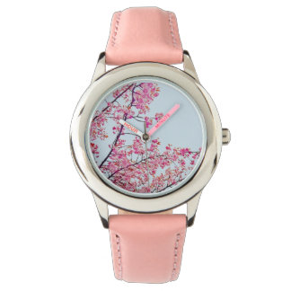 Cherry Blossoms Roze horloge