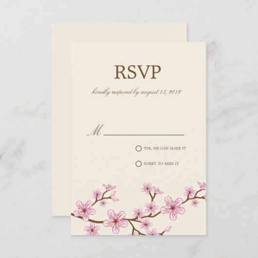 CHERRY BLOSSOMS | RSVP (Devant / Derrière)