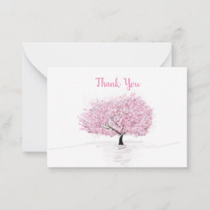 Cherry Blossoms Sakura Dank u kaarten Notitiekaartje