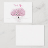 Cherry Blossoms Sakura Thank Cartes (Devant / Derrière)