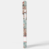 Cherry Blossoms Teal Sakura Print Monogrammed Case-Mate iPhone Case (Achterkant / Links)