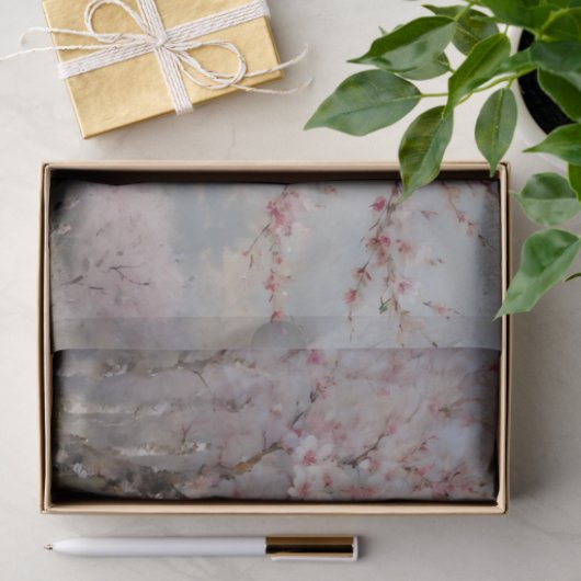 Cherry Blossoms Waterverf Decoupage Tissuepapier (Geschenk)
