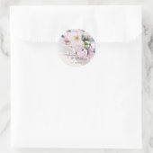 Cherry Blossoms Wedding Favor Label (Tas)